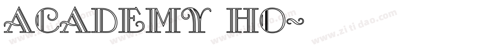 Academy Ho字体转换